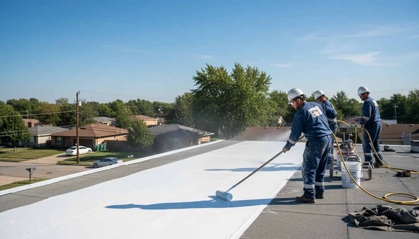 Commercial roof coating in Hereford, PA near me